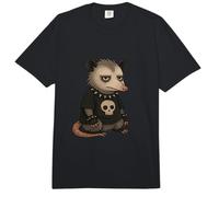 Grumpy Opossum Punk Rock Skull Spikes Comfort Colors Adult Heavyweight T-Shirt