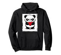 Grumpy Panda Bruh Men Women ns Kids Funny St. Valentine's Pullover Hoodie