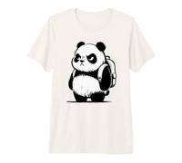 Grumpy Panda Funny Back to School Premium T-Shirt