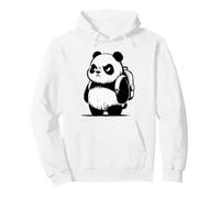 Grumpy Panda Funny Back to School Pullover Hoodie