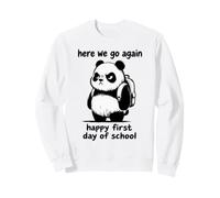Grumpy Panda Funny Back to School Sweatshirt