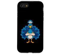 Grumpy Peacock Cartoon Animal Illustration Case for iPhone SE (2020) / 7/8