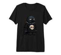 Grumpy Punk Crow Skull Bird Raven Outfit Premium T-Shirt