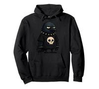 Grumpy Punk Crow Skull Bird Raven Outfit Pullover Hoodie