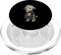 Grumpy Punk Rock Goat with Skull Design PopSockets PopGrip for MagSafe