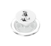 Grumpy Rooster With Coffee Funny Early Bird Farmer PopSockets PopGrip for MagSafe