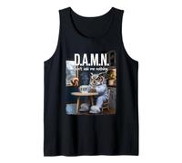 Grumpy Sarcastic Coffee Lover Outfit Sarcasm Funny Owl Tank Top