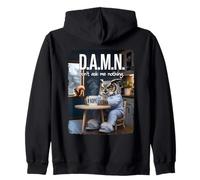 Grumpy Sarcastic Coffee Lover Outfit Sarcasm Funny Owl Zip Hoodie
