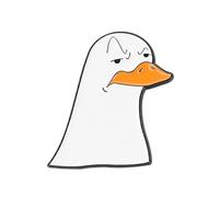 Grumpy Seagul Duck Enamel Lapel Pin Badge 3cm x 2.5cm Funny Angry Goose Bird Metal Pin Cute Cartoon Animal Accessory Gift for Jackets Backpacks Hats and Collectors