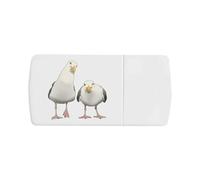 'Grumpy Seagulls' Pill Box with Tablet Splitter (PI00034694)