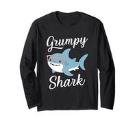 Grumpy Shark Funny Matching Family Grandpa Long Sleeve T-Shirt