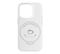 grumpy since always before the minimalist design coffee Case for iPhone 14 Pro
