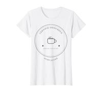 Grumpy Since Always Before the Minimalist Design Coffee Value Graphic T-Shirt, Women, White, L