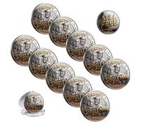 Grumpy Single Man Club Coin, Sided Single Man Club Challenge Coin, Double Sided Vintage “Still Free” SingleMan Challenge Coins, Still Free Independence Token for Bachelors and Independent Men (10PCS)