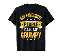 Grumpy Tee Shirt for Men My Favourite People Call me Grumpy T-Shirt, Men, Black, 4X-Large