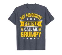 Grumpy Tee Shirt for Men My Favourite People Call me Grumpy T-Shirt, Men, Heather Blue, Large