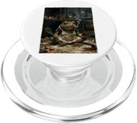 Grumpy Toad Stress Baking Meme Smoking Frog Tired Baker PopSockets PopGrip for MagSafe