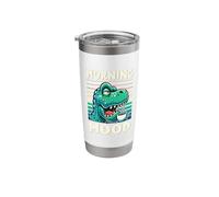 Grumpy Trex Dinosaur with Coffee Stainless Steel Insulated Tumbler