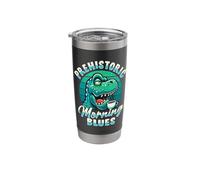 Grumpy Trex Dinosaur with Coffee Stainless Steel Insulated Tumbler