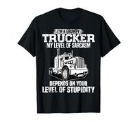 Grumpy Trucker Funny Truck Driver Trucking Mens Dad Grandpa T-Shirt