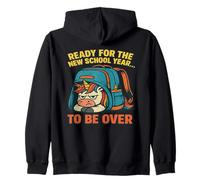 Grumpy Unicorn Back to School Funny New School Year Zip Hoodie