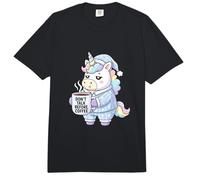 Grumpy Unicorn Don’t Talk Before Coffee Design Comfort Colors Adult Heavyweight T-Shirt