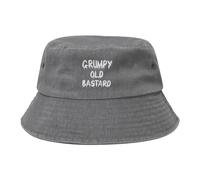 Grumpys Old Bastards Unisex Cotton Bucket Hat Breathable Fisherman Hats Sun Protective Boonie Hat for Travel Outdoor Hiking