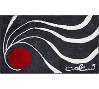 Grund Designer Bath Mat COLANI, Ultra Soft and Absorbent, Anti Slip, 5 Years Warranty, Colani 18, Bath Mat 60x100 cm, Anthracite