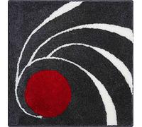 Grund Designer Bath Mat COLANI, Ultra Soft and Absorbent, Anti Slip, 5 Years Warranty, Colani 18, Small Mat 60x60 cm, Anthracite