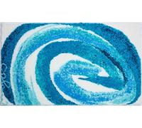 Grund Designer Bath Mat COLANI, Ultra Soft and Absorbent, Anti Slip, 5 Years Warranty, Colani 42, Bath Mat 70x120 cm, Turquoise