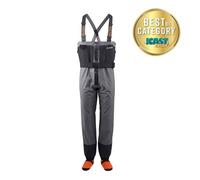 Grundens Men's Vector Zip Stocking Foot Waders Anchor - LG (9-11)