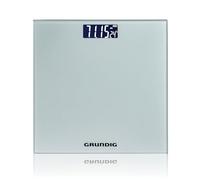 Grundig Digital Scale - Bathroom Scale up to 180kg - Scale for Body Weight Measures in kg/lb - Weight Scale up to 500gr Accurate - with Digital Display - Silver - Glass