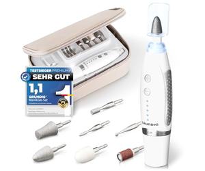 GRUNDIG Electric Manicure Set - Beautiful Nails Thanks to Power LED and 17-Piece Sapphire Accessories Pedicure Foot Care Set & Manicure Set with Accessories Reorder Electric Nail File (Manicure Set V2