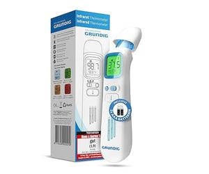 Grundig Fever Temperature Thermometer Contactless Infrared Test Winner - High Precision Ear Forehead Objects and Baby Quickly Measure Thermometer Fever Digital