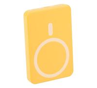 Grundig Power Bank 5000 mAh Powerbank iPhone Compatible with MagSafe Charger with 5W Wireless and USB-C Power Bank with LED Display Yellow