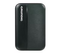 Grundig Powerbank 5000 mAh - External Battery with 2 x USB and 1 x USB-C - Power Bank iPhone & Android - Charging Station for On the Go - Universal Power Bank Black