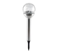 Grundig Solar Lights for Outdoor Use - Solar Lights Garden with Colour Changing and Cool White - Stainless Steel Garden Lighting with 6-8H Lighting Time and Ground Spike