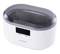 Grundig UC 6620 Ultrasonic Cleaner with Timer Function, High Efficiency Cleaning with Ultrasonic Dual Wave Principle, 500ml Water Tank, 50W Power, Integrated Watch Holder, White