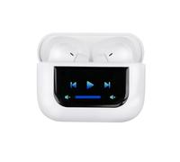 Grundig Wireless Earbuds Bluetooth 5.4 - Earphones Wireless with Microphone and Noise Cancelling - Bluetooth Earbuds with Touch Control - In-Ear with LED Display - White
