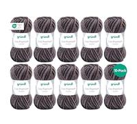 Grundl Lisa Premium color 50g - sand-anthracite-stone 17 -Pack of 10