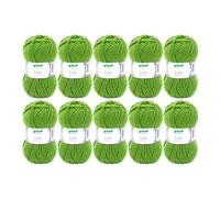 Gründl Lisa Premium Uni-Pack of 10 Balls, Acrylic, Evergreen 33, 10x 50g