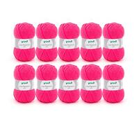 Grundl Lisa Premium uni 50g - neon Pink 30 -Pack of 10