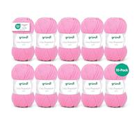 Gründl Lisa Premium Uni-Pack of 10 Balls, Acrylic, Rose 31, 10x 50g