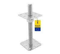 GRUNDLINE - Support foot post support, height adjustable for screwing on - PSR M24