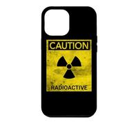Grunge Caution Radioactive Nuclear Hazard Warning Symbol Case for iPhone 12 Pro Max