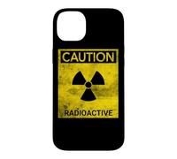 Grunge Caution Radioactive Nuclear Hazard Warning Symbol Case for iPhone 14 Plus