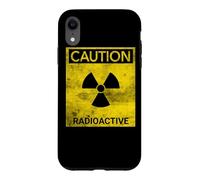 Grunge Caution Radioactive Nuclear Hazard Warning Symbol Case for iPhone XR