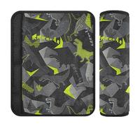 Grunge Dinosaurus Seat Shoulder Protector Belt Covers Belt Pad for Adults Toddler Seat Covers for Kids 2 Pack 6.5 * 6.5in