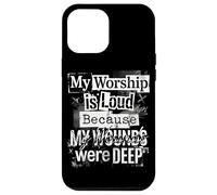 Grunge Faith My Worship Is Loud Christian Pastors Typography Case for iPhone 12 Pro Max