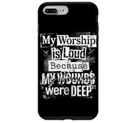 Grunge Faith My Worship Is Loud Christian Pastors Typography Case for iPhone 7 Plus/8 Plus